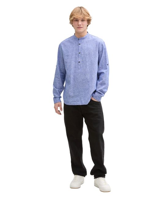 Tom Tailor Langarmhemd in Blue für Herren