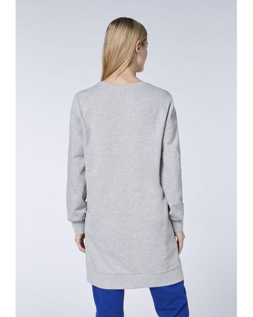 Oklahoma Jeans Sweatkleid mit kleinem Logo-Herz-Print in Grau | Lyst DE