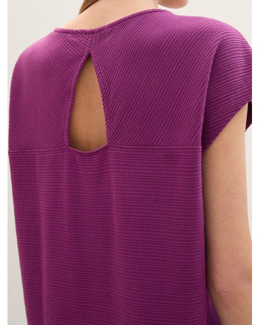 Tom Tailor Purple T-Shirt mit Bio-Baumwolle
