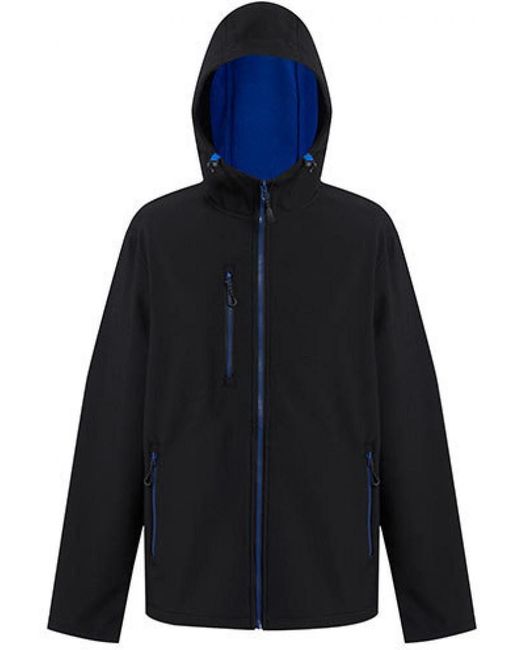 Regatta Outdoorjacke Navigate 2-Layer Hooded Softshell Jacket in Blue für Herren