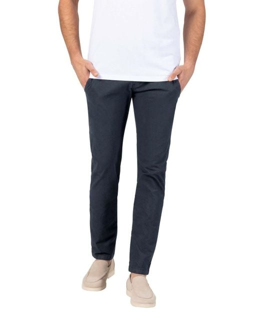 Timezone Chinohose SLIM JANNOTZ mit Stretch in Blue für Herren
