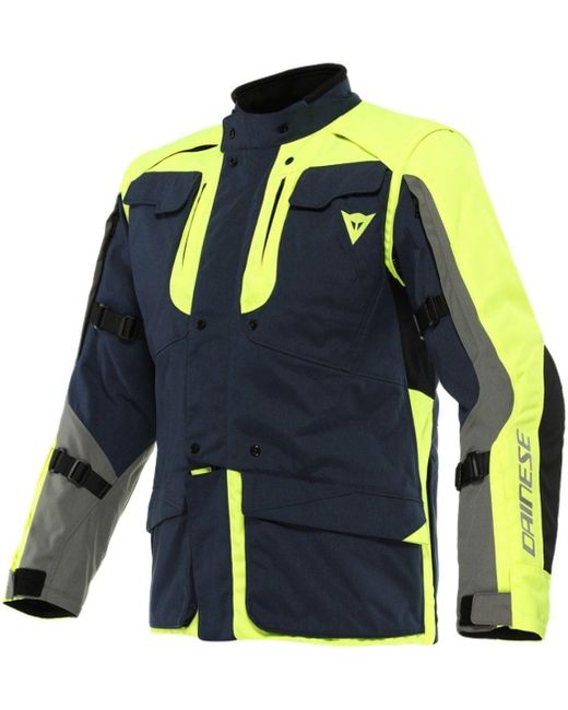DAINESE Motorradjacke Alligator Tex Motorrad Textiljacke wasserabweisend protektoren abriebfest in Blue für Herren