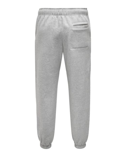 Only & Sons 5-Pocket-Jeans ONSDAN LIFE RLX HEAVY SWEAT PANTS N in Gray für Herren
