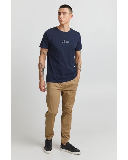 Solid T-Shirt SDBryce SS1 in Blue für Herren