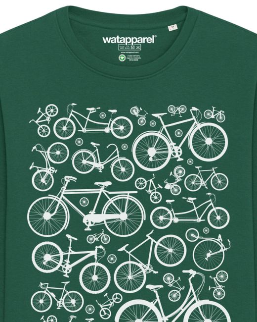 wat? Apparel Wat? Apparel Sweatshirt Fahrräder in Green für Herren