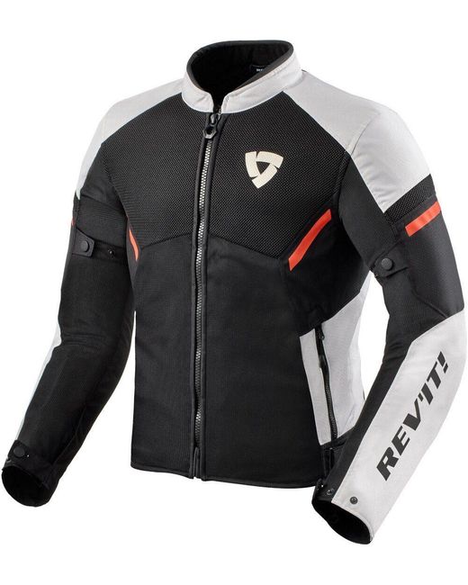 Revit Motorradjacke GT-R Air 3 Motorrad Textiljacke protektoren reißverschluss in Black für Herren