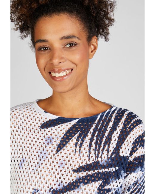 Le Comte Blue Strickpullover