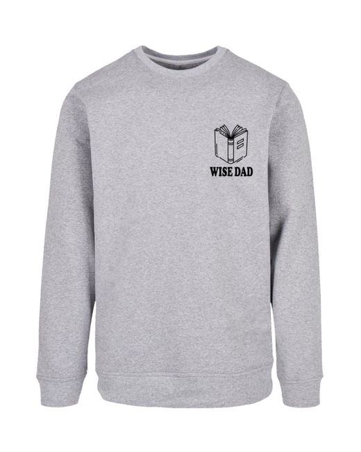 F4NT4STIC Sweatshirt Wise Dad Lustiges Vatertagsmotiv für schlaue Väter Premium Qualität in Gray für Herren