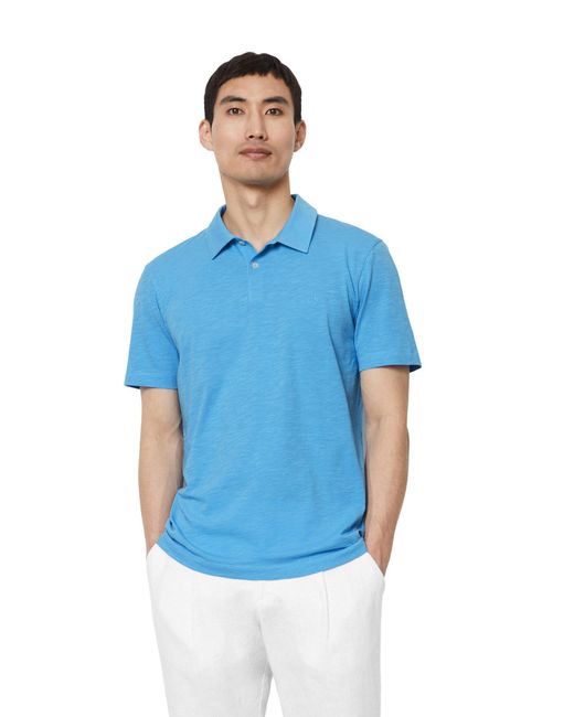 Marc O' Polo Poloshirt in softer Slub-Jersey-Qualität in Blue für Herren