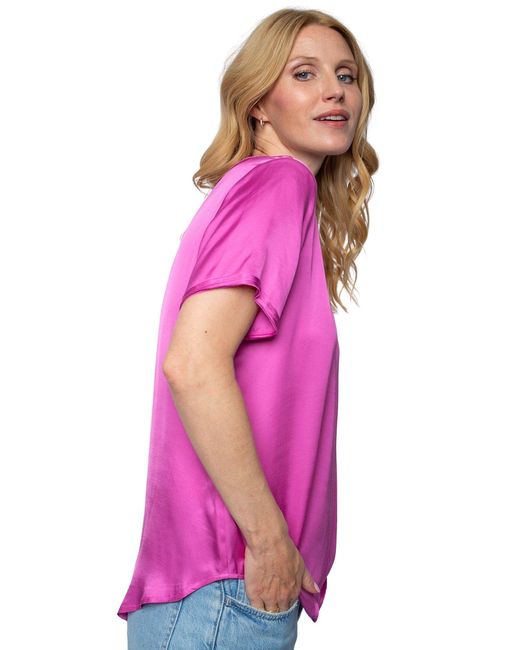 Emily Van Den Bergh Pink Schlupfbluse bluse 8504
