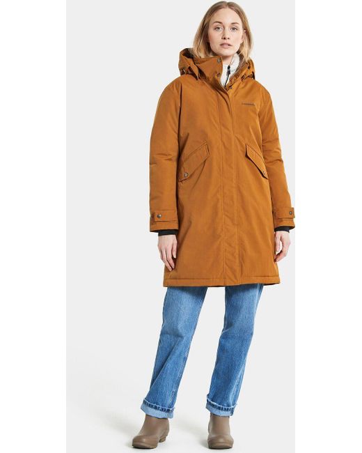 Didriksons Orange Funktionsmantel JOSEFINE WNS PARKA