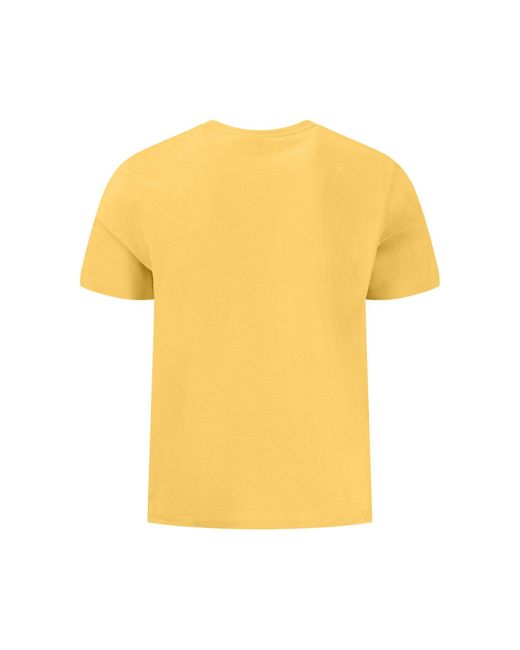 Fynch-Hatton - Basic T-Shirt (1-tlg) unifarben in Yellow für Herren