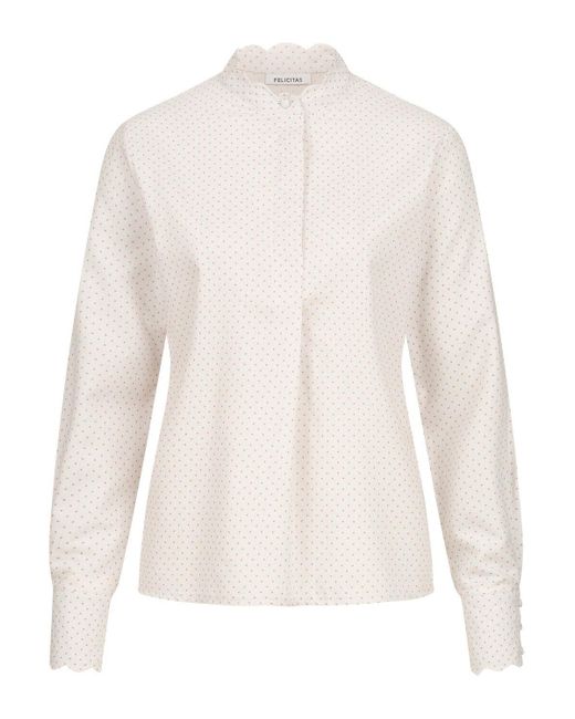 Felicitas White Trachtenbluse Bluse Barbara
