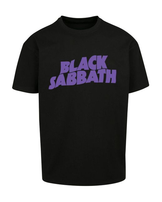 Metal F4NT4STIC DE Logo Herren | Print T-Shirt Heavy Black Lyst Sabbath Wavy für Band