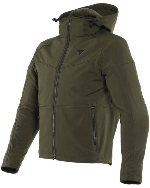 DAINESE Motorradjacke Ignite Tex Motorrad Textiljacke wasserabweisend reflektierende in Green für Herren
