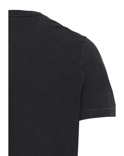Camel Active Henleyshirt Henley Slub Yarn in Black für Herren