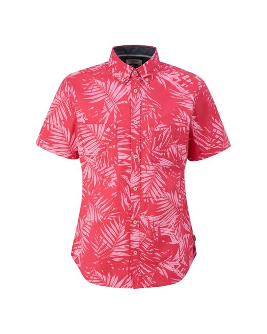 S.oliver Kurzarmhemd Hemd in Pink für Herren