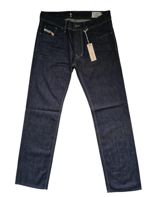DIESEL Gerade Jeans Larkee 0088Z (Tiefdunkelblau, 100% Baumwolle) 5-Pocket-Style in Blue für Herren