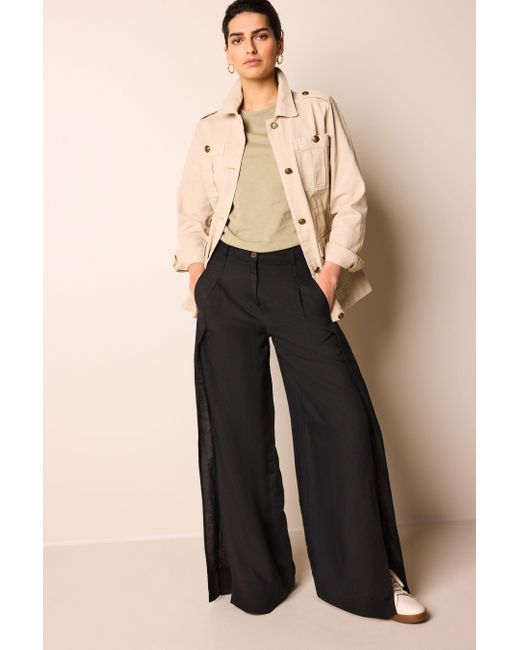 Next Natural Cargojacke Baumwolljacke im Utility-Stil (1-St)