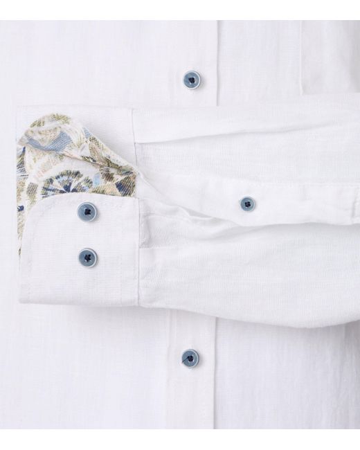 CASA MODA Langarmhemd in White für Herren