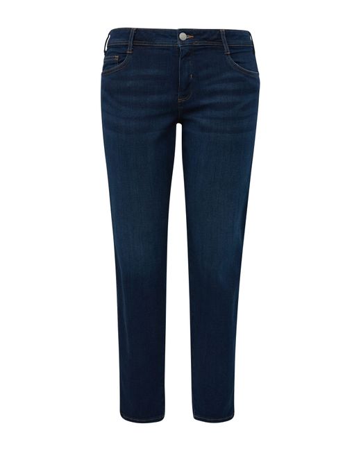 TRIANGL Blue Stoffhose Jeans / Curvy Fit / Mid Rise / Straight Leg