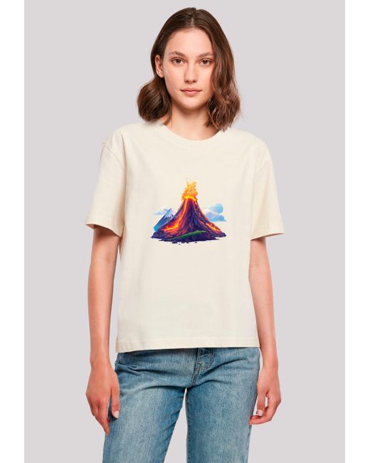 F4NT4STIC White Shirt Vulkanausbruch Premium Qualität