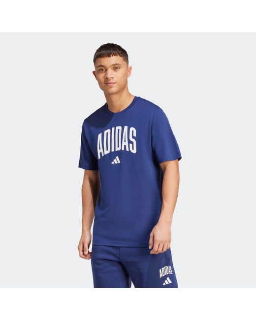 Adidas Shirt M COLLEGIATE T in Blue für Herren