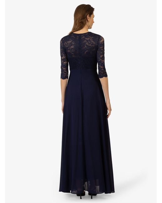 Kraimod Blue Abendkleid aus hochwertigem Polyester Material mit Rundhalsausschnitt