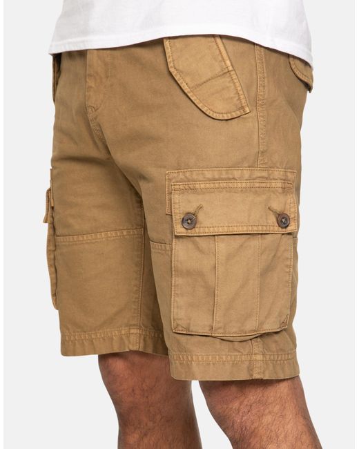Threadbare Shorts Core Cargo Style in Natural für Herren