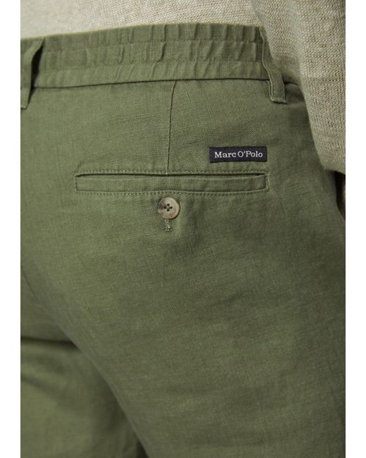 Marc O' Polo Shorts aus reinem Leinen in Green für Herren