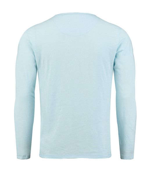 Key Largo Longsleeve MLS CHEESE round in Blue für Herren