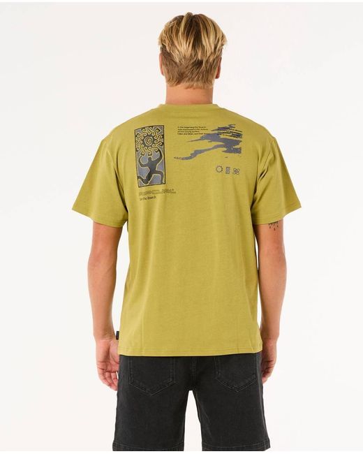 Rip Curl Search Dawn T-Shirt in Green für Herren