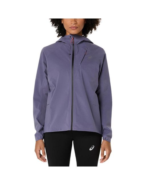 Asics Purple Laufjacke Metarun Waterproof Jacket