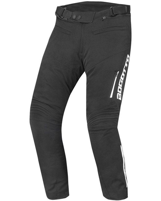 Bogotto Motorradhose Sparrow Wasserdichte Motorrad Textilhose Knieprotektoren enthalten,wasserdicht,herausnehmbares Innenfutter in Black für Herren
