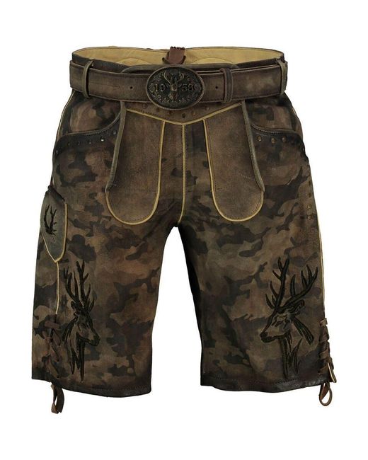 KRÜGER BUAM Trachtenlederhose in Gray für Herren
