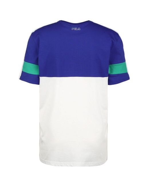 Fila Jadon Blocked Tape T-Shirt in Blue für Herren