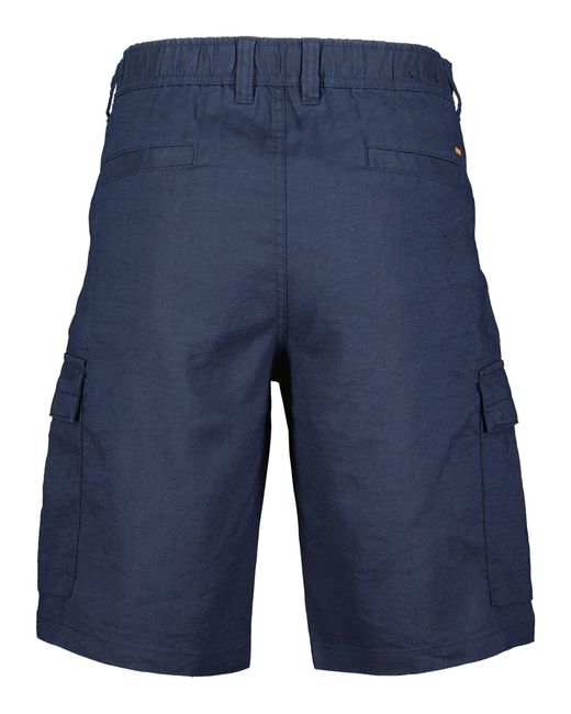 Boss Cargo Shorts aus Leinenmix SISLA-6 (1-tlg) in Blue für Herren