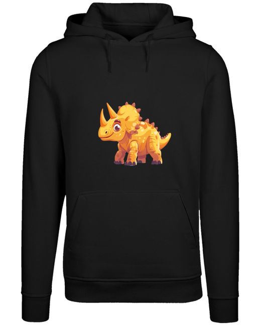 F4NT4STIC Kapuzenpullover Süßer Triceratops Dinosaurier Premium Qualität in Gray für Herren