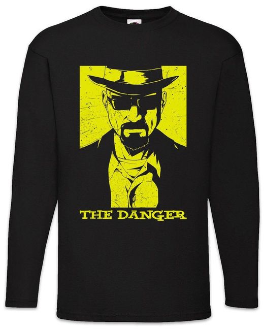 Urban Backwoods Langarmshirt The Danger Langarm T-Shirt Breaking Walter Ehrmantraut Let's Cook Mr. in Black für Herren