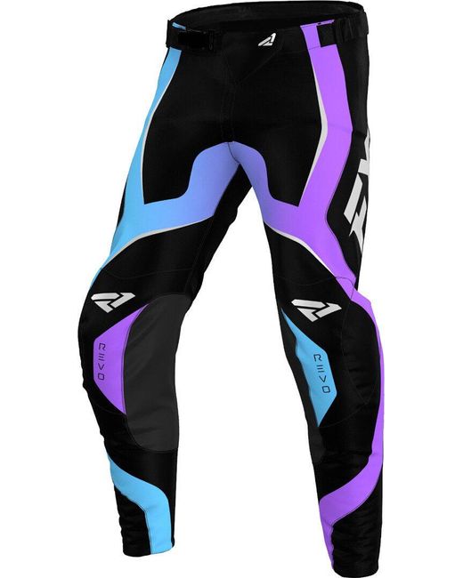 FXR Motorradhose Revo 2025 Motocross Hose Atmungsaktiv abriebfest in Black für Herren