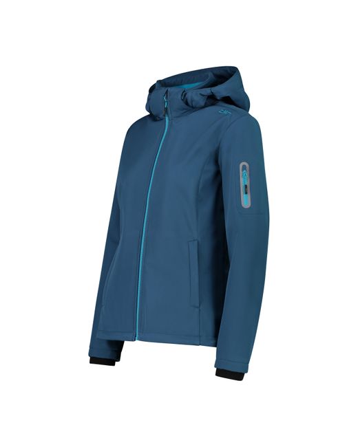 CMP Blue Softshelljacke Woman Jacket Zip Hood 39A5006