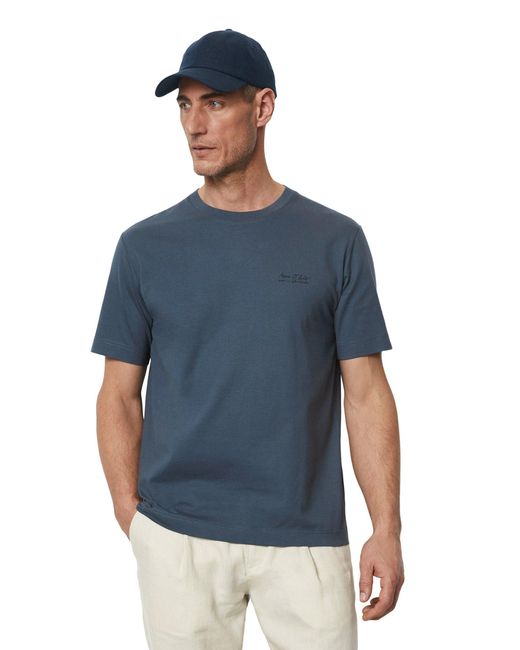 Marc O' Polo Shirt Mit großem Rückenprint, leichte Single-Jersey-Qualität in Blue für Herren