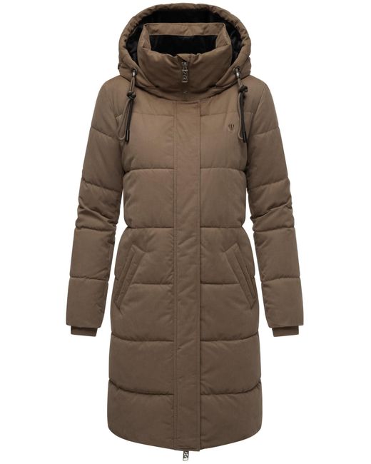 Navahoo Natural Wintermantel Wintertanz 14 modischer Steppmantel mit hohem Kragen