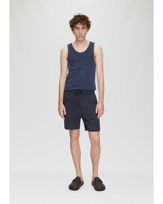 QS Cargoshorts Shorts mit Elastikbund und Tunnelzug in Blue für Herren