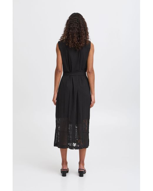 Ichi Black Midikleid IHMARILA Modisches Kleid