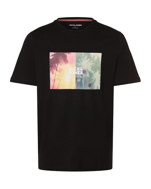 Jack & Jones T-Shirt JJNavin in Black für Herren
