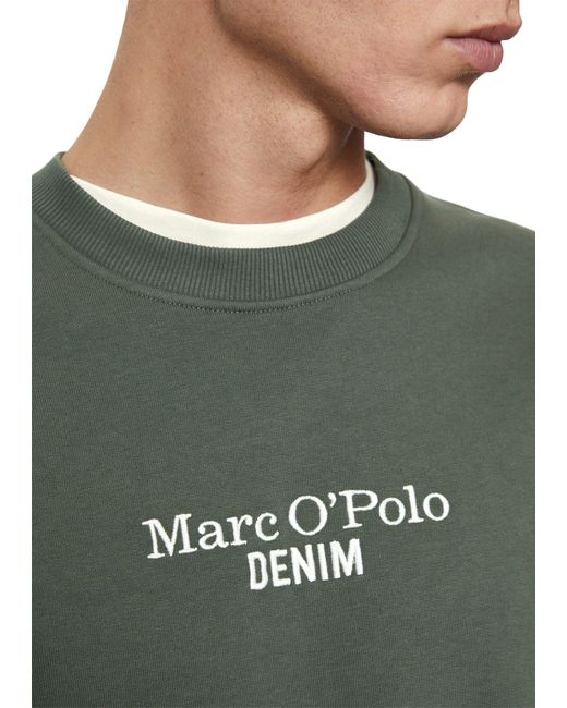 Marc O' Polo Sweatshirt mit Logo-Stickerei in Green für Herren