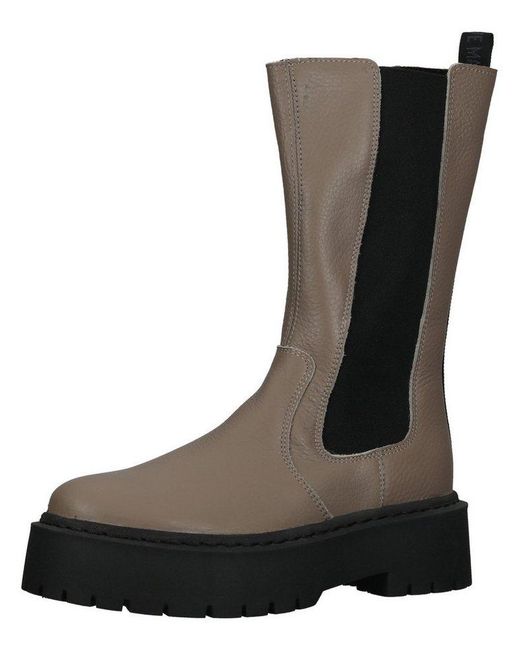 Steve Madden Black Stiefel Leder Stiefel