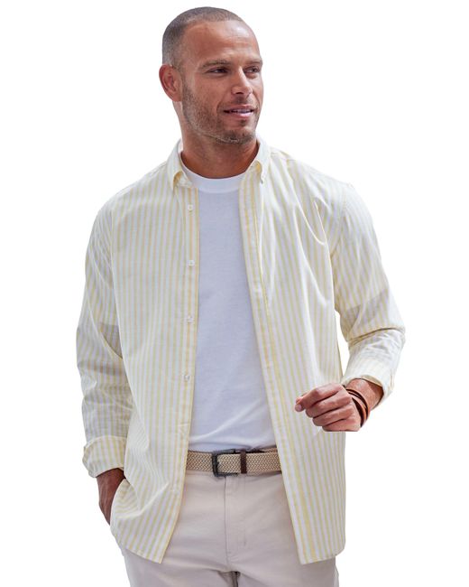 John Devin Langarmhemd Regular Fit mit Button-down-Kragen, aus reiner Baumwolle in Gray für Herren