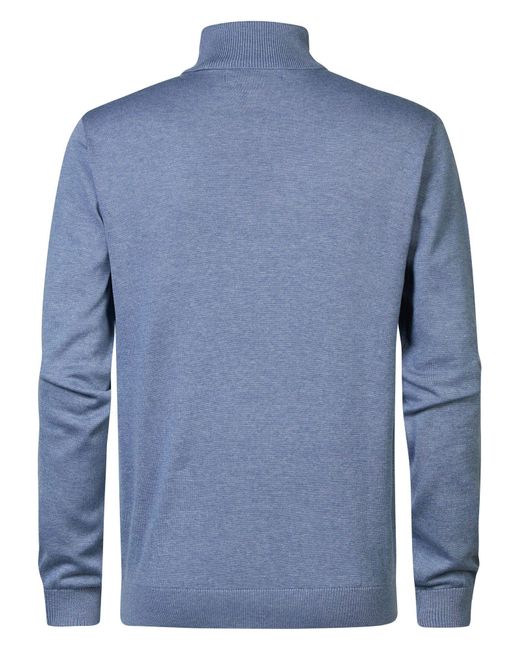Petrol Industries Strickpullover Feinstrickrollkragenpullover Eagle in Blue für Herren